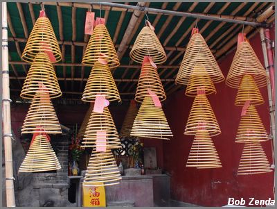 Special incense at fishermans temple